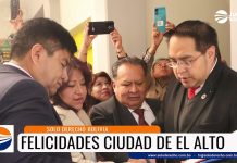 Solo Derecho rinde su homenaje a la ciudad de El Alto en su aniversario