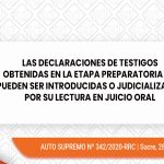 Las actas de declaraciones testificales no pueden ser introducidas en juicio oral como prueba documental