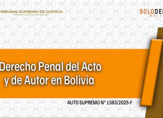 Derecho Penal del Acto y de Autor en Bolivia