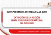 Argumentos de la excepción de la extinción de la acción penal por vencimiento del plazo máximo de duración del proceso