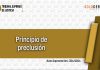 Respecto al principio de preclusión
