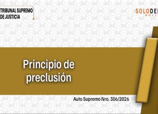 Respecto al principio de preclusión